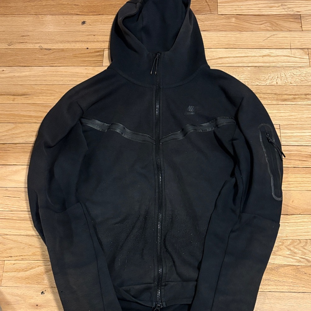 Nike Tech Black Full-Zip Hoodie